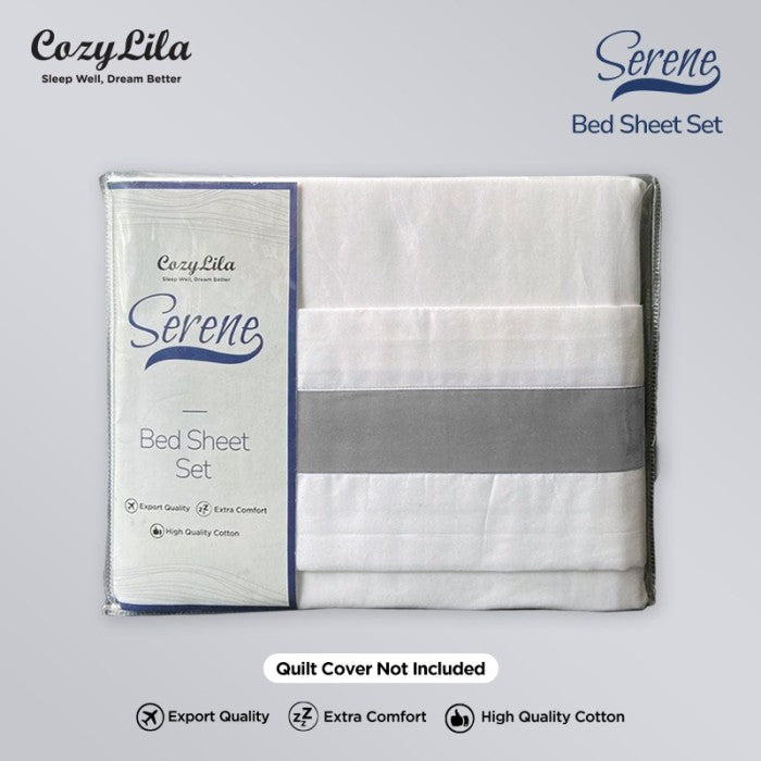 Bedsheet Set Serene Grey 160x200 Package