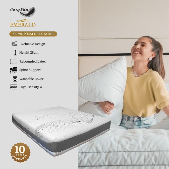 Cozylila Mattress Emerald Rebonded Latex Zipper Features