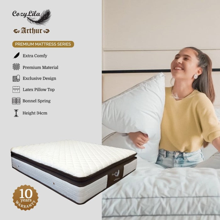 Cozylila Mattress Arthur Pillow Top Latex Spring Features