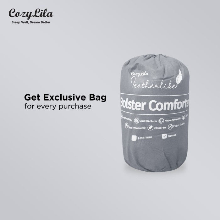 Bolster Comforter Featherlike Deluxe + Free Exclusive Bag