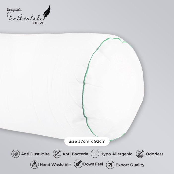 Guling Bulu Angsa Featherlike Olive Single List