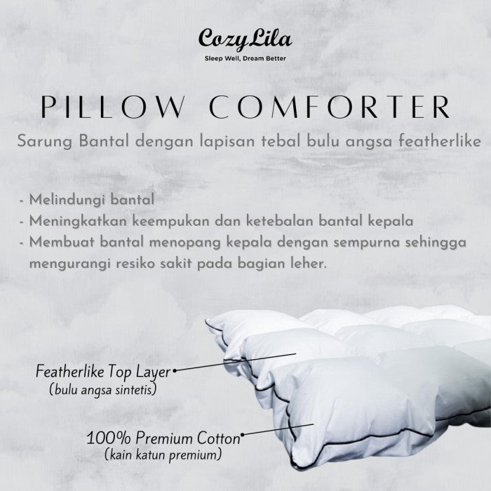 Pillow Comforter Bulu Angsa Featherlike Premium Organic Silk Informasi Detail