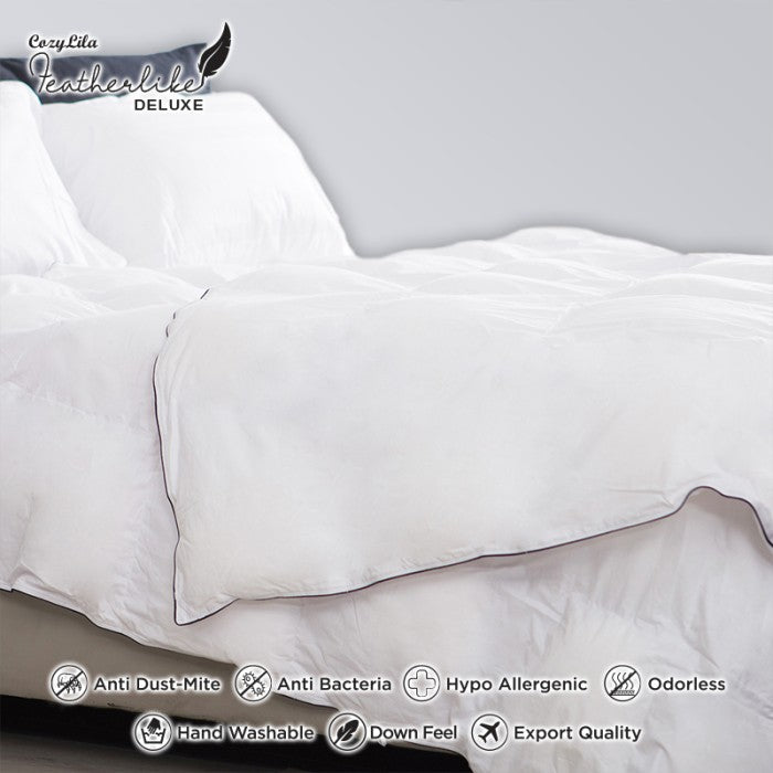 Selimut Bulu Angsa Featherlike 240x210 Detail Material