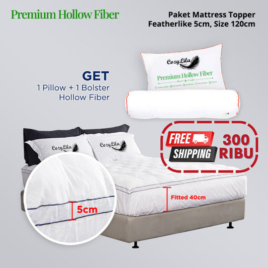 Paket Mattress Topper Featherlike 5cm 120X200 (HF)