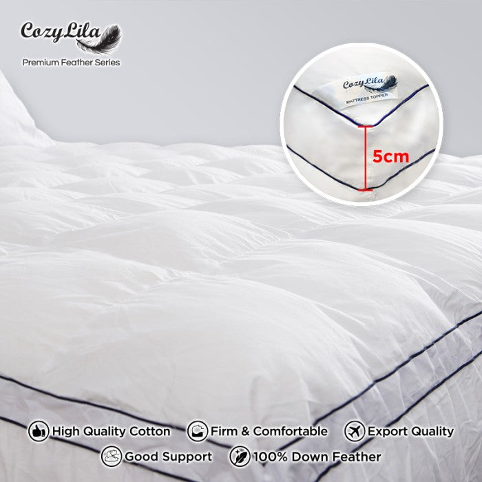 Mattress Topper Bulu Angsa 100% Down (Soft Smooth) 120x200 5cm Detail