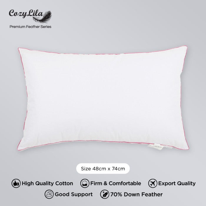 Bantal Bulu Angsa 70% Down (Signature) Tampak Atas