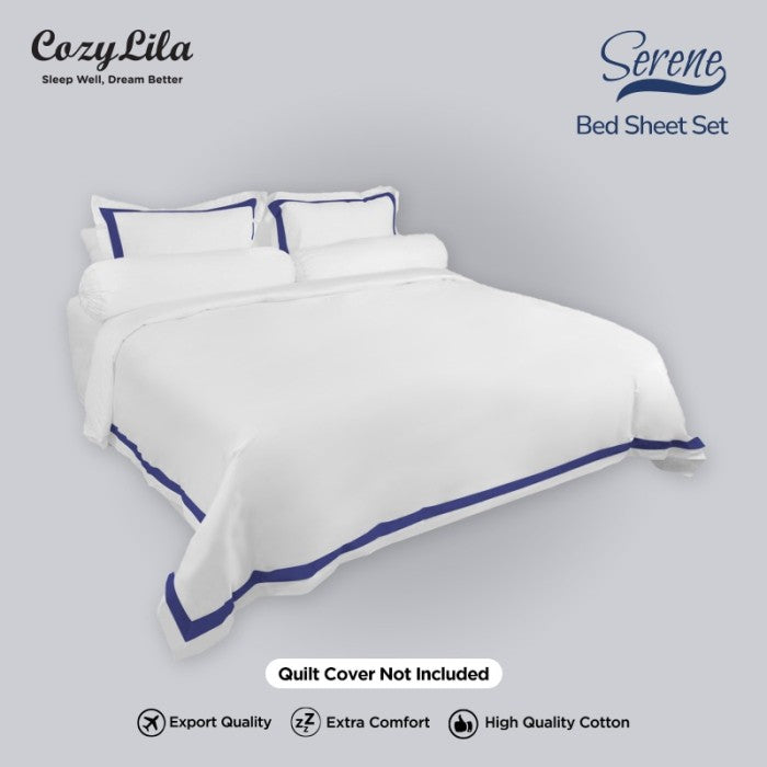 Bedsheet Set Serene Blue 120x200