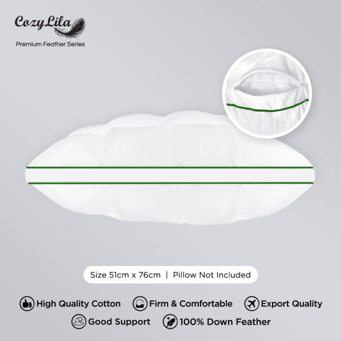 Down Pocket Pillow Tampak Samping