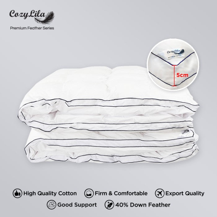 Mattress Topper Bulu Angsa 40% Down (Classic) 120x200 Matras