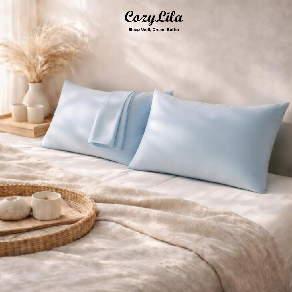 Sarung Bantal Puffy Cooling Mint Anti Gerah Universal Size - Fit 48x74 50x70 51x76 54x77 50x90 cm