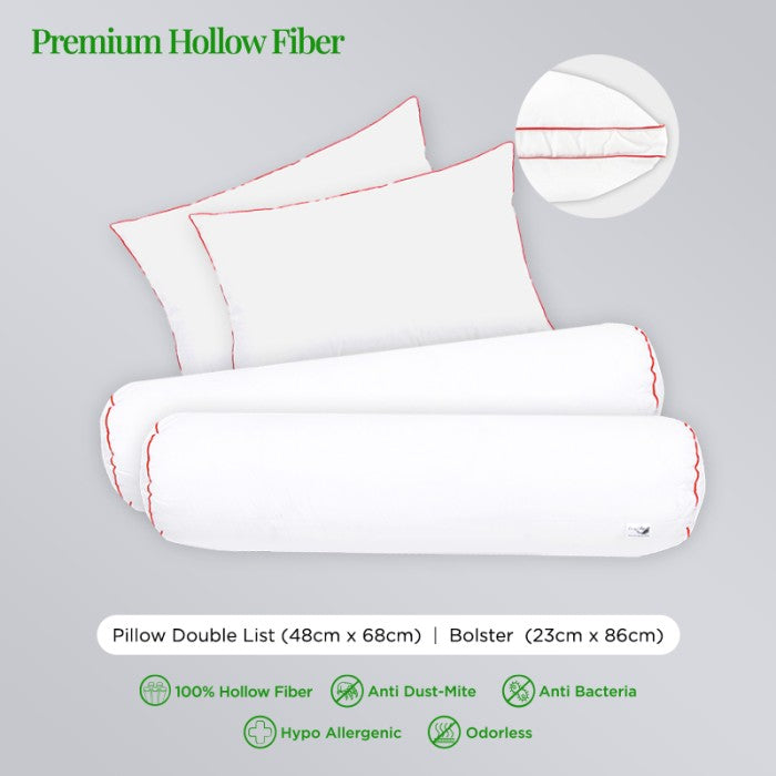 Paket Mattress Topper Featherlike 5cm 180X200 (HF) - Bantal Guling