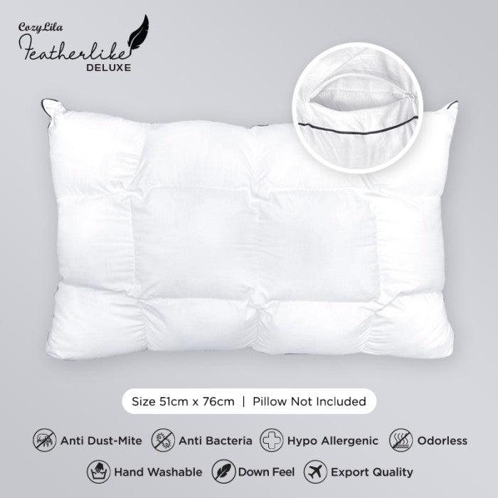 Pillow Comforter Bulu Angsa Featherlike Deluxe