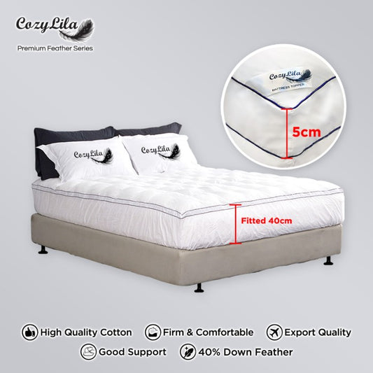 Mattress Topper Bulu Angsa 40% Down (Classic) 120x200