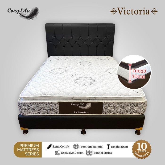 Cozylila Mattress + HB Divan Victoria Spring Pillow Top 160X200 Detail
