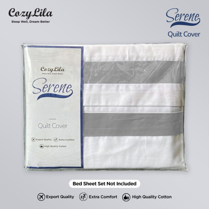 Quilt Cover Serene Grey 240x210 Package