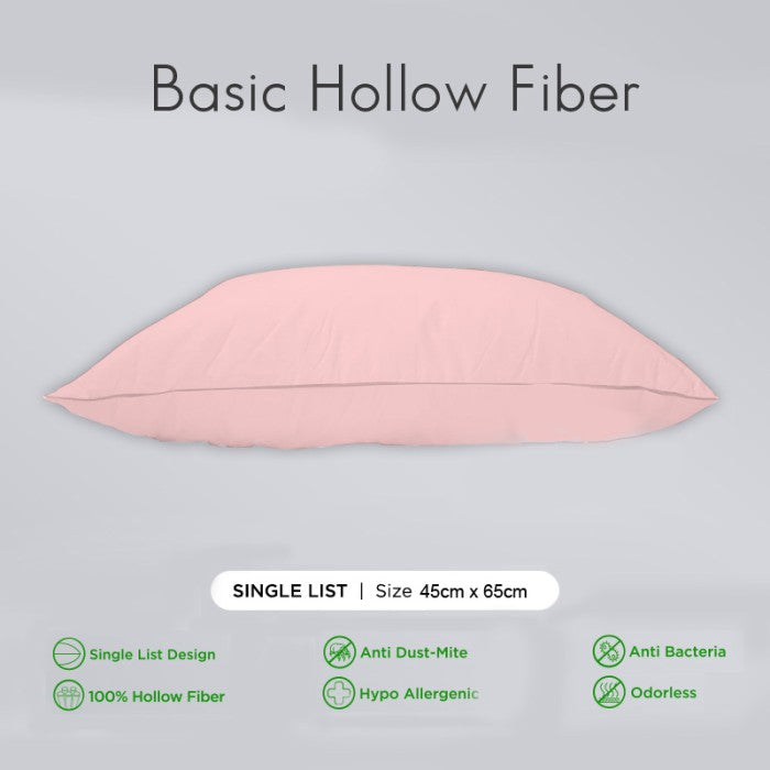 Basic Hollow Fiber (Pink) Tampak Samping