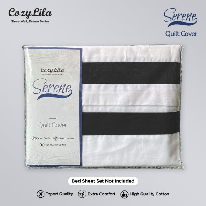 Quilt Cover Serene Black 260x230 Package