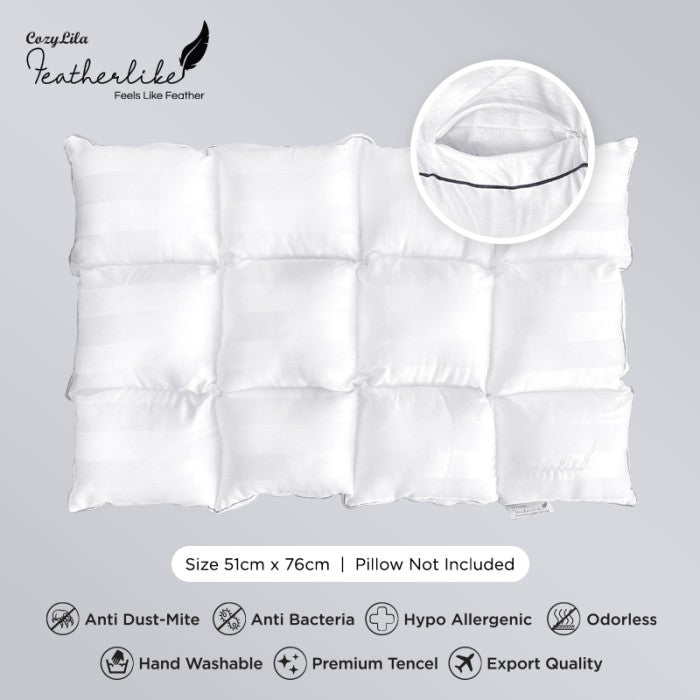 Pillow Comforter Bulu Angsa Featherlike Premium Organic Silk