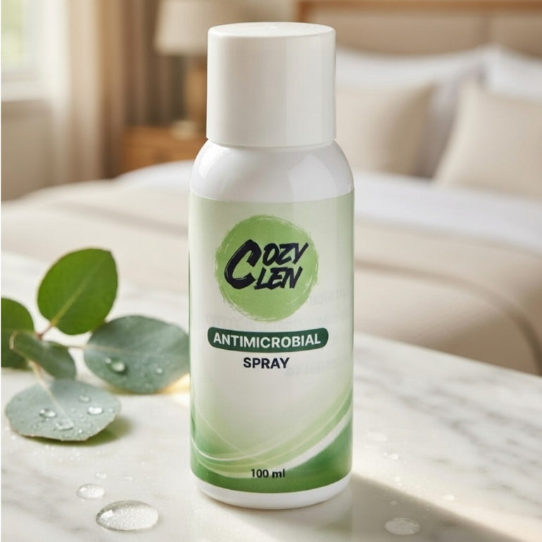 Cozyclen Hotel Linen Spray Anti Tungau, Anti Bau, Jamur, Virus, Kuman & Bakteri | Multifungsi Untuk Linen |Glove| Sepatu | Helm | Tas dll