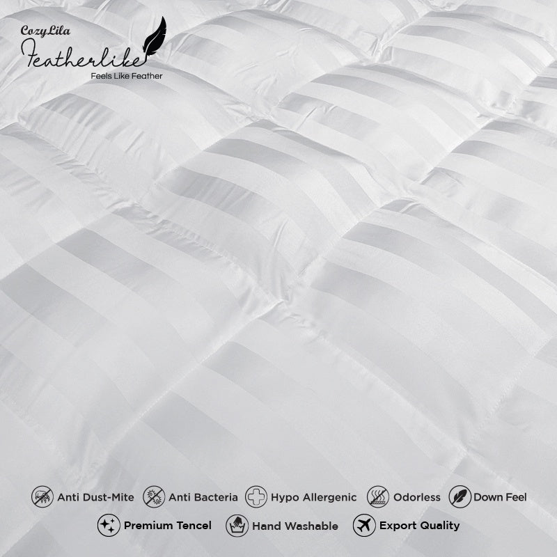 Mattress Topper Featherlike Lyocell/Premium Organic Silk Single TEBAL 5cm