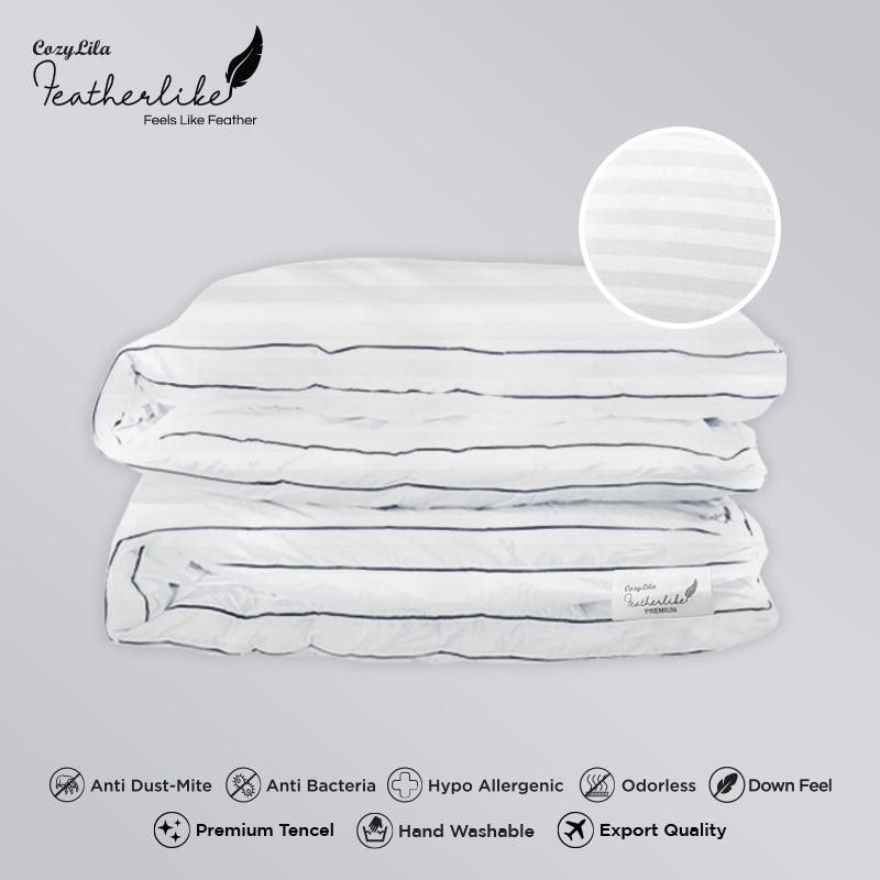 Mattress Topper Featherlike Lyocell/Premium Organic Silk Single TEBAL 5cm