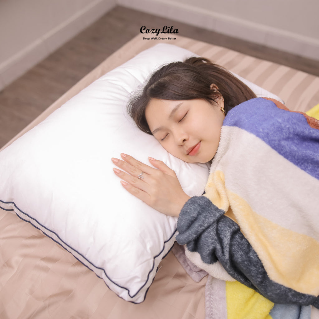 Bantal Bulu Angsa Featherlike Deluxe (Double List) 1400 Gram Free Sarung Bantal