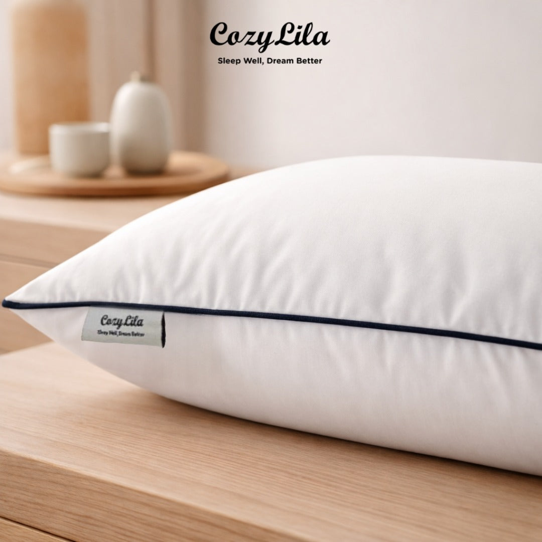 Bantal Bulu Angsa Featherlike Deluxe (Single List) Free Sarung Bantal