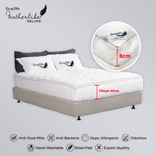Mattress Topper Featherlike Deluxe 160x200 (8cm)