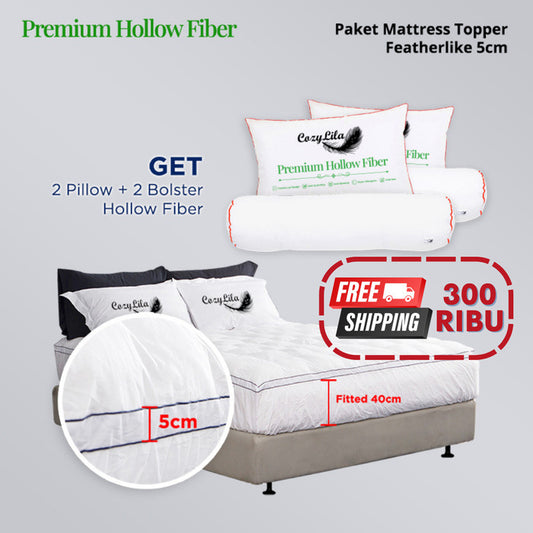 Paket Mattress Topper Featherlike 5cm 180X200 (HF)