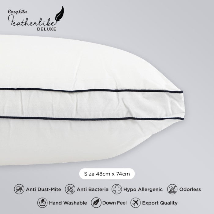 Bantal Bulu Angsa Featherlike Deluxe (Double List)