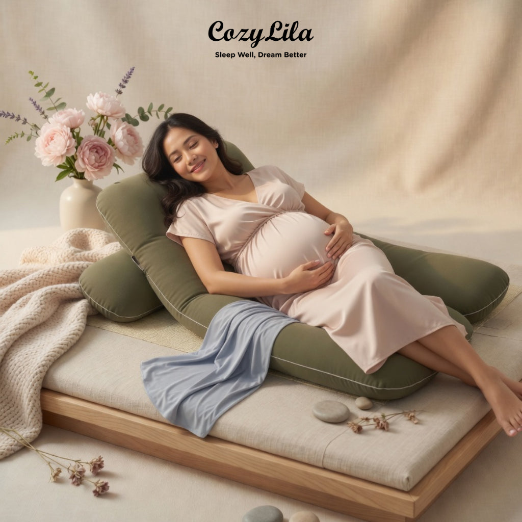 Sarung Bantal Maternity / Bantal Ibu Hamil Cooling Mint
