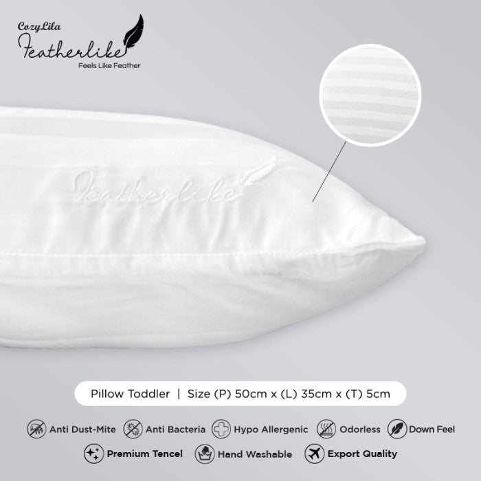 Bantal Balita Bulu Angsa Featherlike Premium Organic Silk 