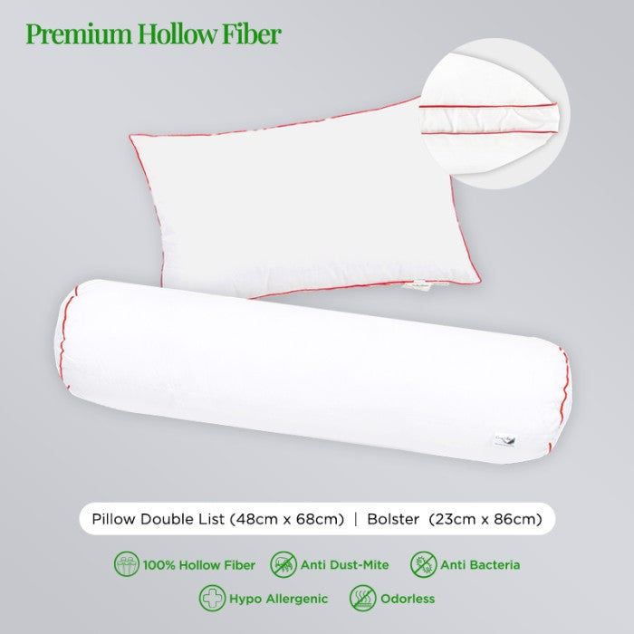 Paket Mattress Topper Featherlike 5cm 120X200 (HF) - Bantal Guling