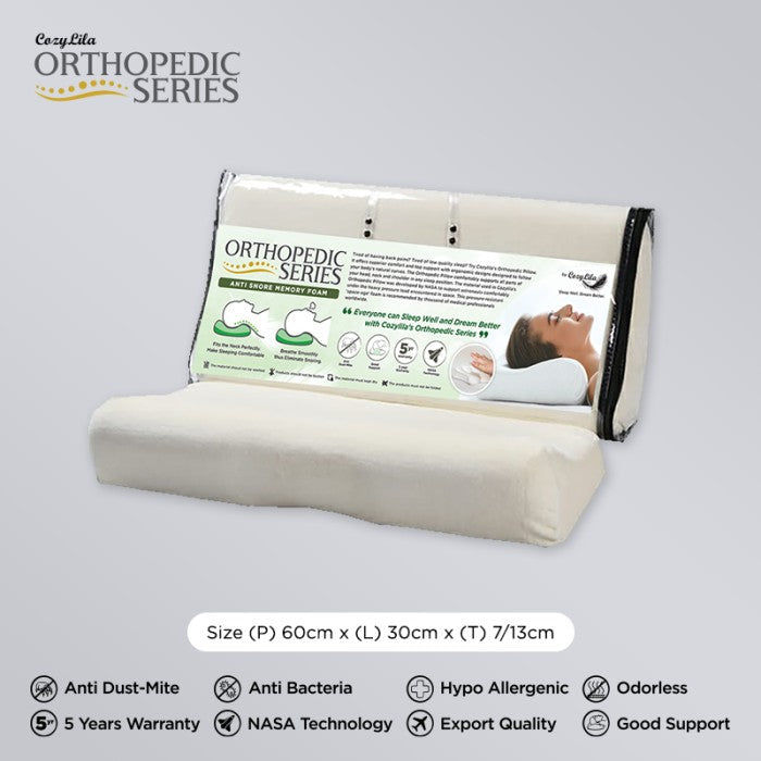 Bantal Orthopedic Anti Snore Memory Foam