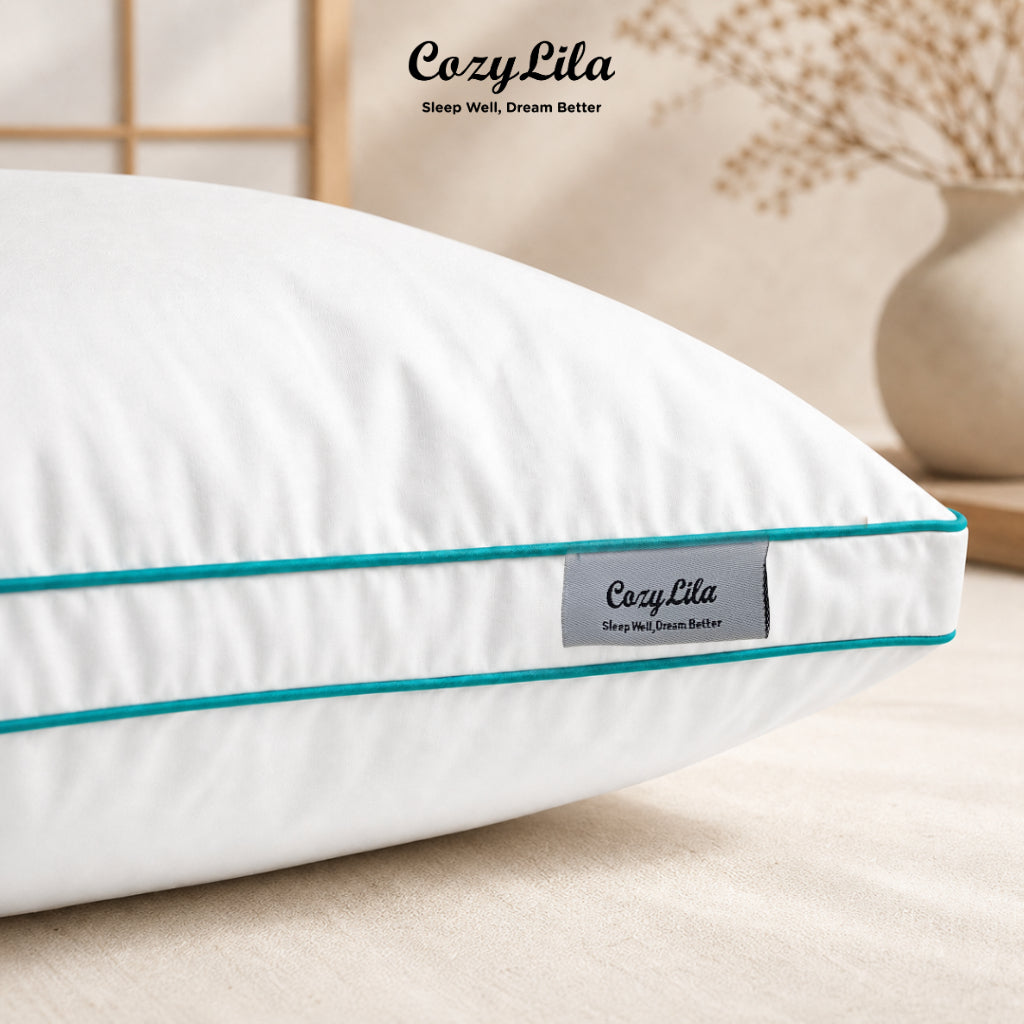 Paket 1 Bantal 1 Guling Featherlike Olive Double List