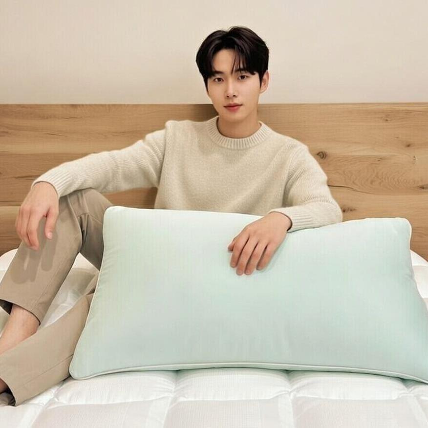 Bantal Bulu Angsa Featherlike Puffy Cooling Mint
