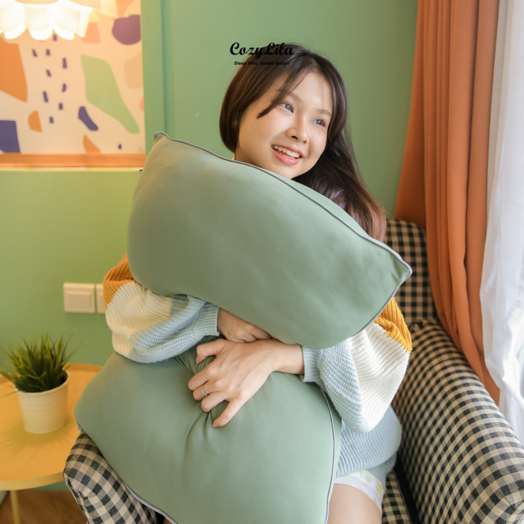 Bantal Bulu Angsa Featherlike Puffy Single List