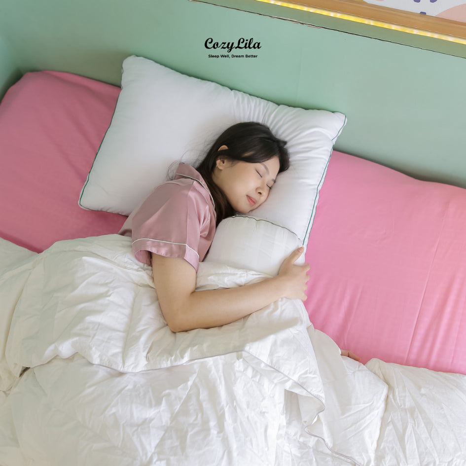Paket 1 Bantal 1 Guling Featherlike Olive Double List