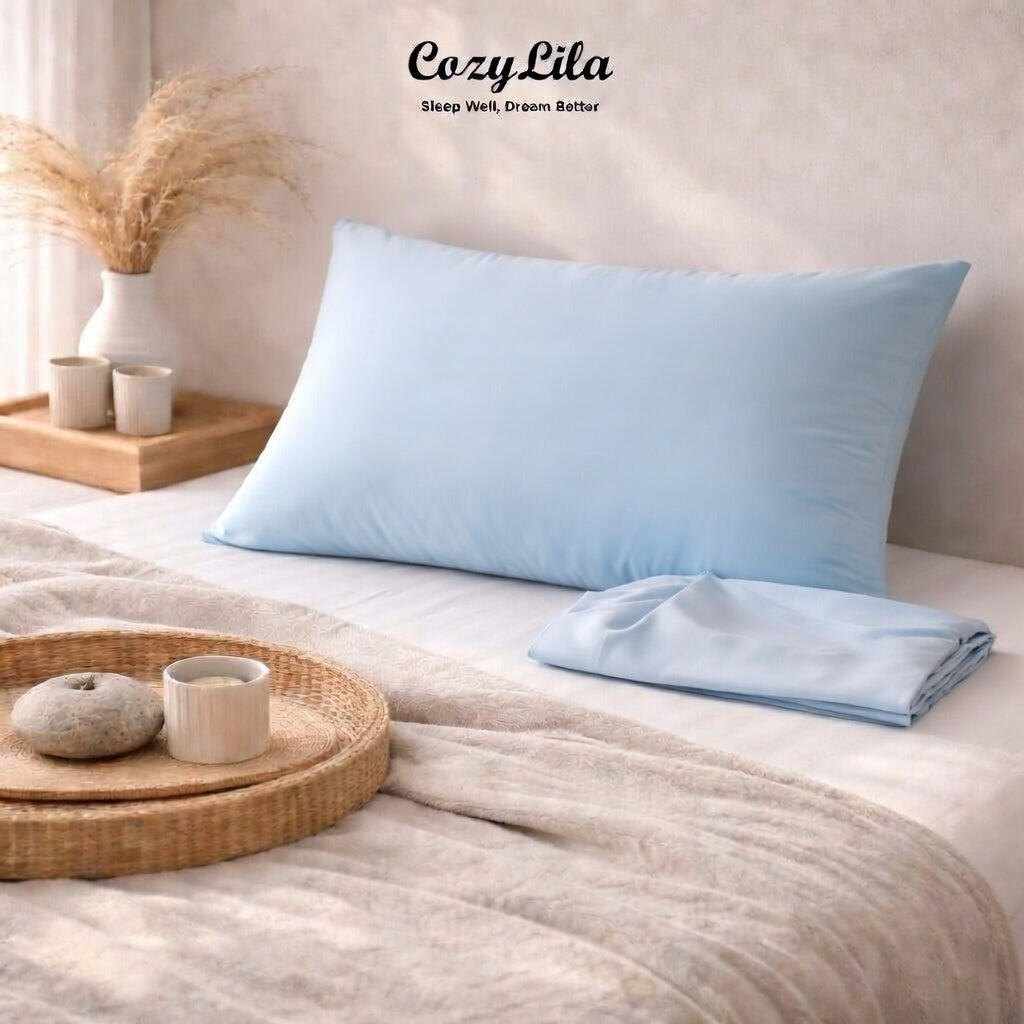 Sarung Bantal Puffy Cooling Mint Anti Gerah Universal Size - Fit 48x74 50x70 51x76 54x77 50x90 cm